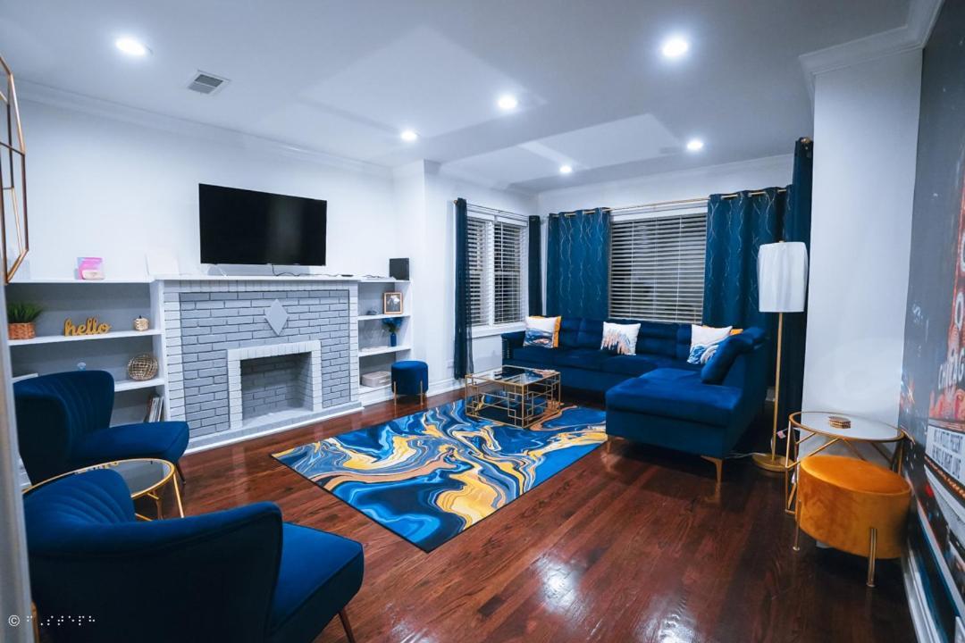 The Blue Golden Luxury Modern 3- Bedroom Apartment In Chicago Eksteriør bilde