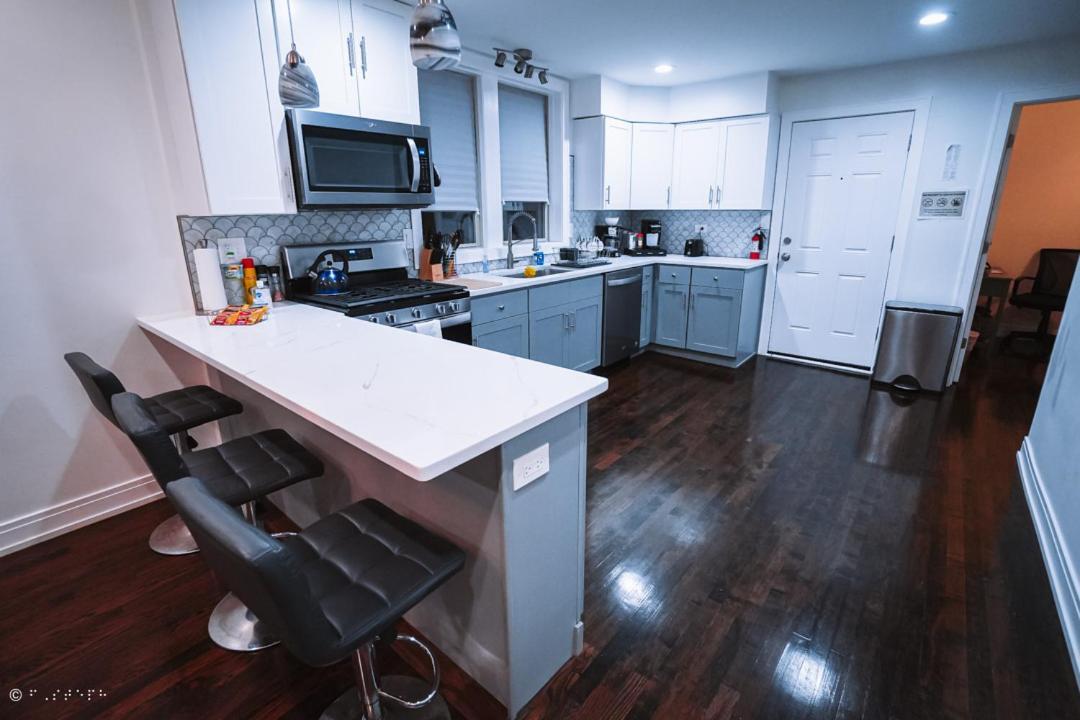 The Blue Golden Luxury Modern 3- Bedroom Apartment In Chicago Eksteriør bilde